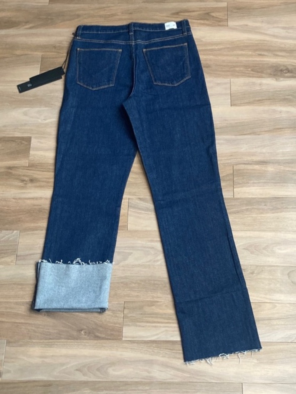 Hudson jean high rise Zoeey deep cuff straight crop jean casual denim size 27 - Picture 9 of 17
